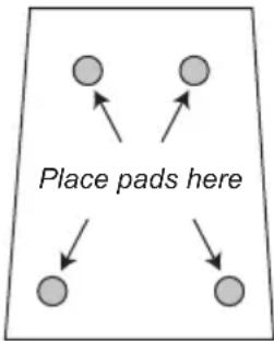 Taga Harmony Platinum S v.4 - Installing optional rubber pads - 1