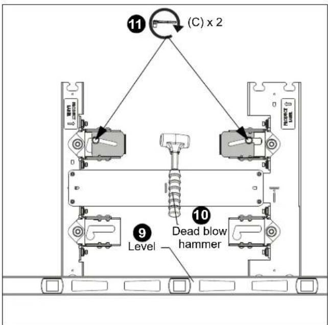 11 (C) x 2 9 Level 10 Dead blow hammer