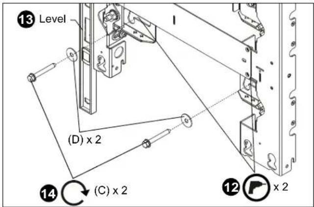 13 Level (D) x 2 14 (C) x 2 12 x 2