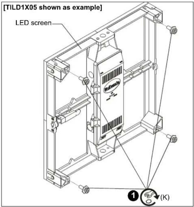 [TILD1X05 shown as example] LED screen ① (K)