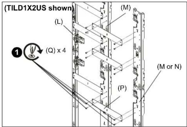(TILD1X2US shown) (L) (M) (Q) x 4 (P) (M or N)