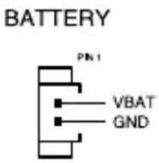 BATTERY PN1 VBAT GND