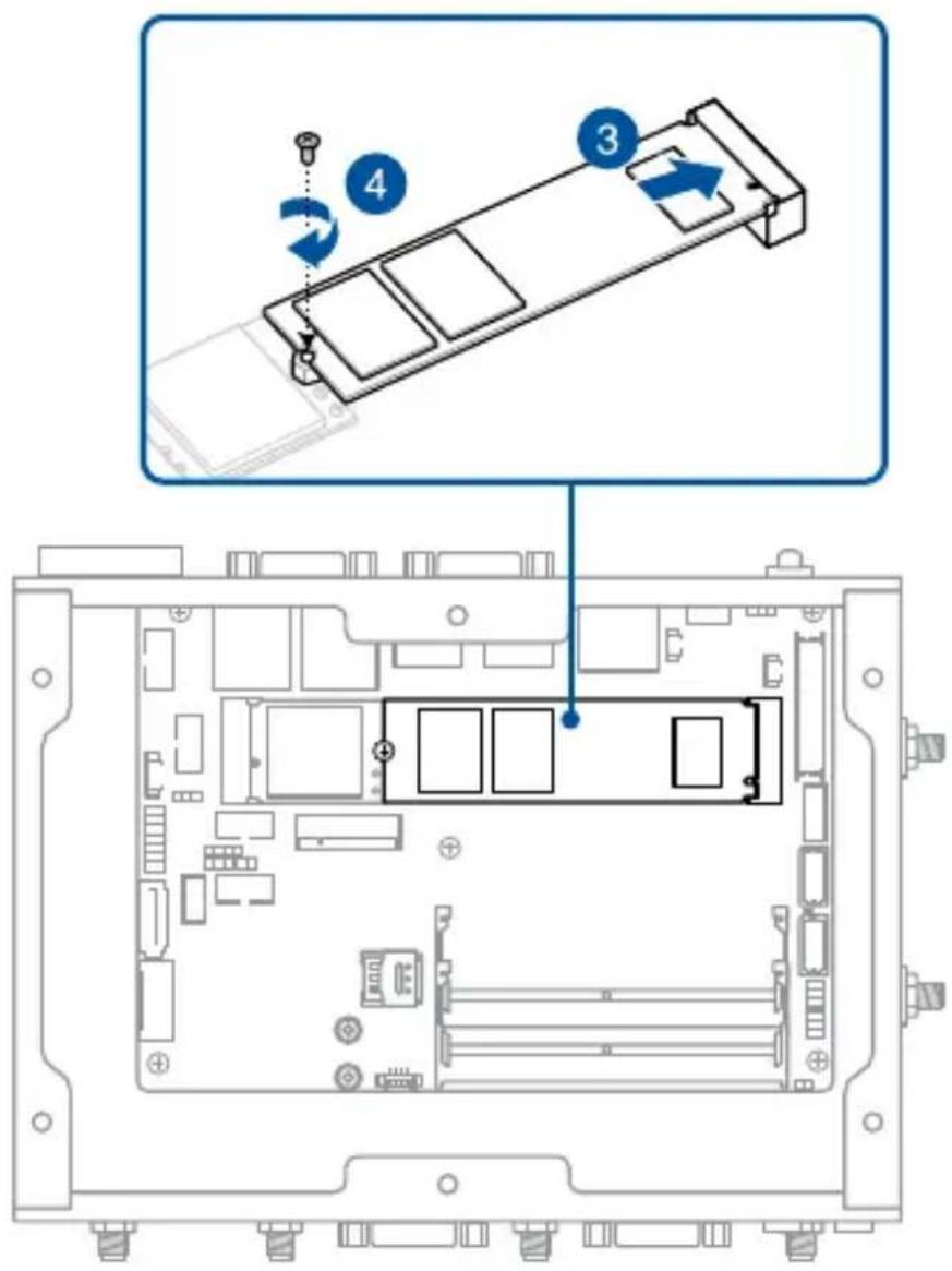 Technical diagram showing a device rear panel with labeled components and directional arrows indicating motion or movement.