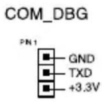 COM_DBG PN1 GND TXD +3.3V