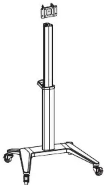 Deltaco ARM-0451 - TV/DISPLAY FLOOR STAND WITH WHEELS - 26