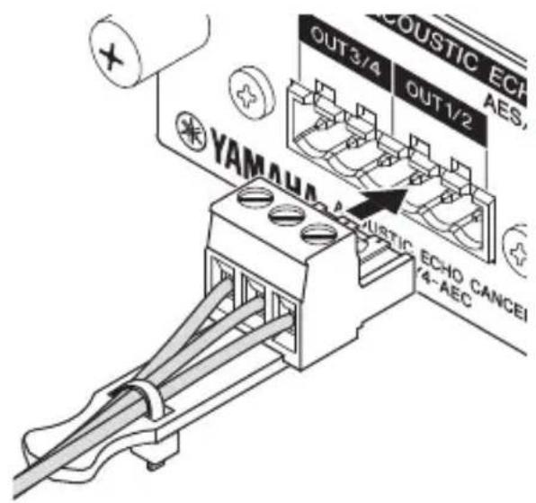 COUSTIC ECH AES, OUT 3/4 OUT 1/2 YAMAHA COUSTIC ECHO CANCE /4-AEC