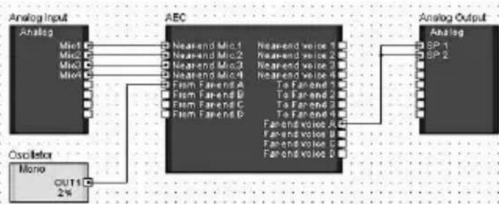 YAMAHA MY4-AEC - Make the required virtual connections in the DME Designer configuration window. - 1