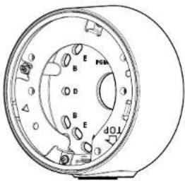i-PRO WV-QJB502-W - Base Bracket - 1