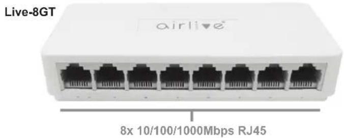 Live-8GT airlive® 8x 10/100/1000Mbps RJ45