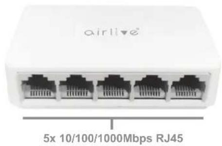 airlive® 5x 10/100/1000Mbps RJ45
