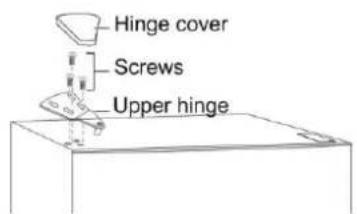Hinge cover Screws Upper hinge