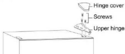 Hinge cover Screws Upper hinge