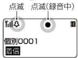 点滅 点滅(錄音中) Till 個別0001 着信