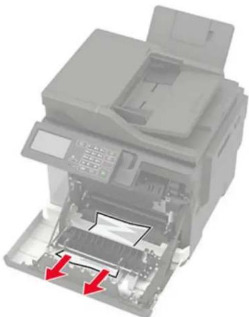 LEXMARK CX522 - Papirstopp i tosidigenheten - 3