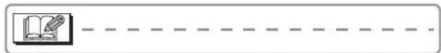 Simple diagram with a book icon and dashed line, likely indicating a document or step