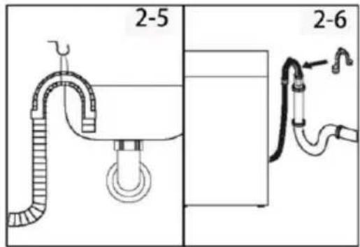 CANDY BP 49SBL8G-S - Avløpsslange til vask tilkobling - 1