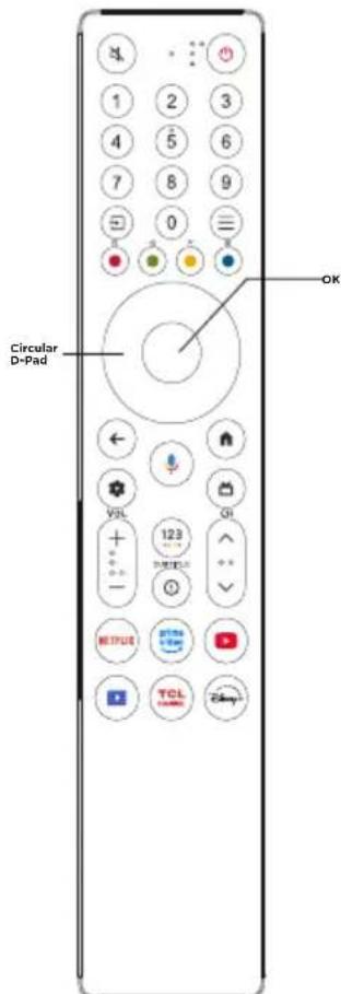 TCL 98A400 Pro - Fjernkontrollfunksjoner - 1
