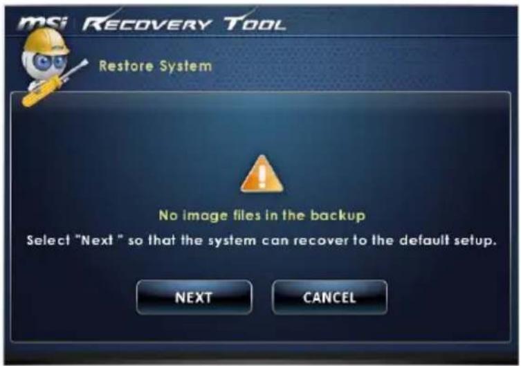 MSI Wind Top AE2282-001EU - System Restore - 3