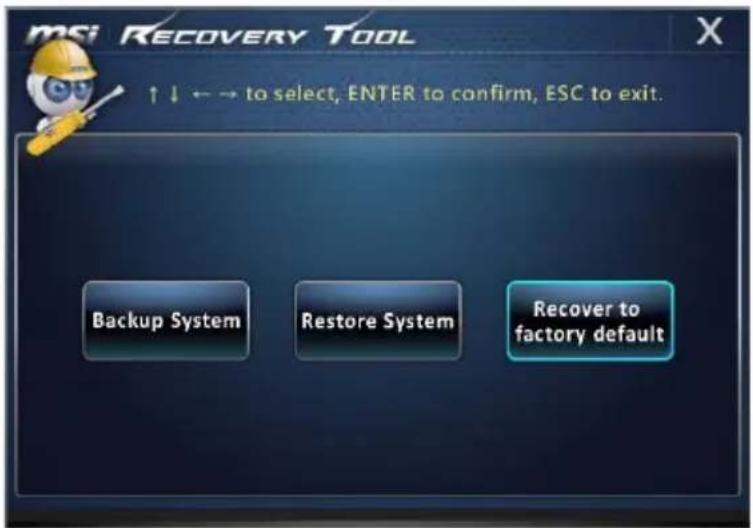 MSI Wind Top AE2282-001EU - > System Recovery - 1