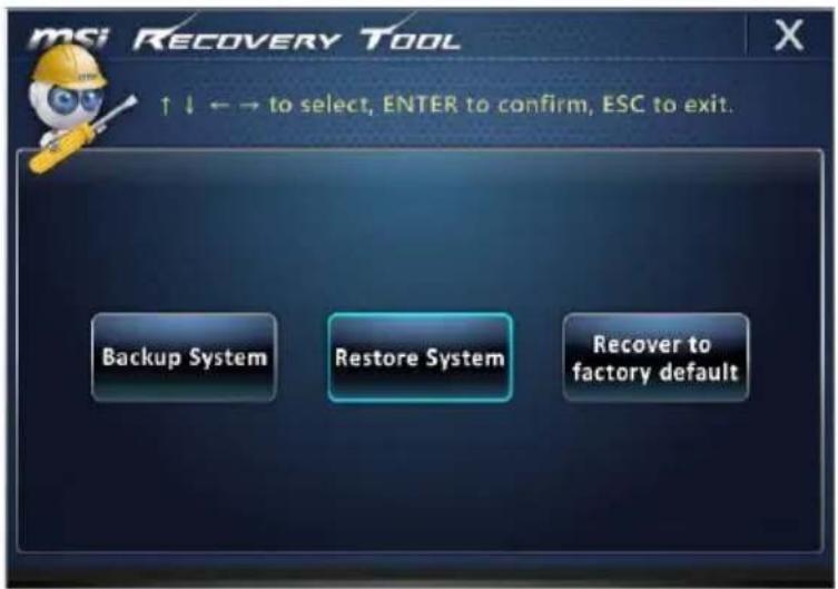MSI Wind Top AE2282-001EU - System Restore - 1