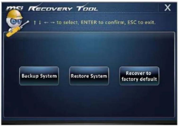 MSI Wind Top AE2282-001EU - ➢ Recovering the System with the F3 Hotkey - 1