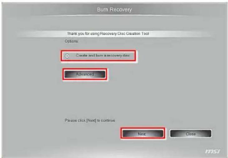 MSI Wind Top AE2282-001EU - Creating System Recovery Disc - 4