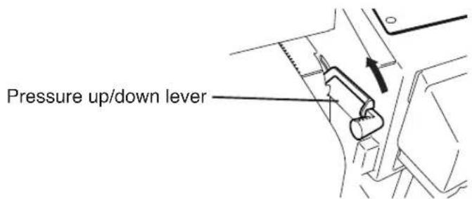 Pressure up/down lever