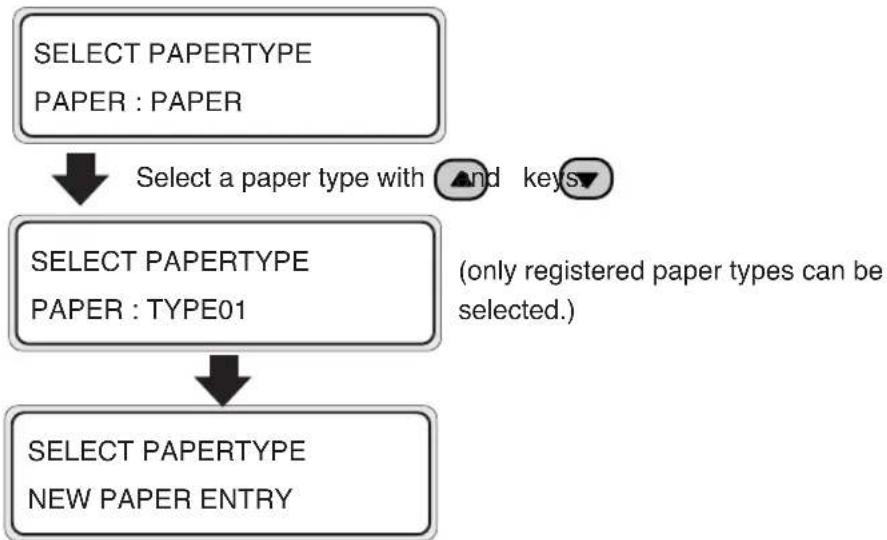 SEIKO IP-6600 - Select a paper type. - 2