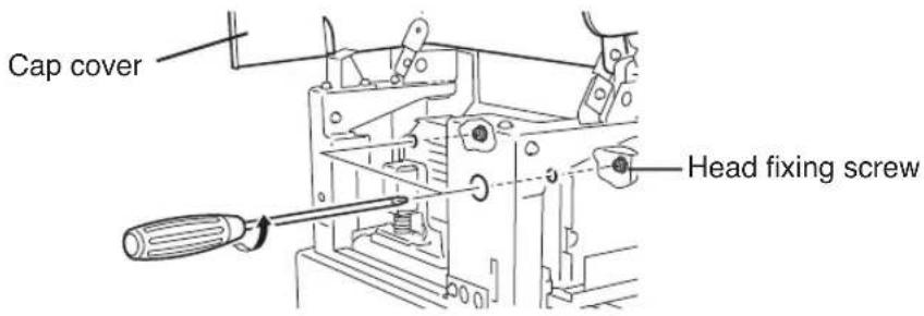 Cap cover Head fixing screw