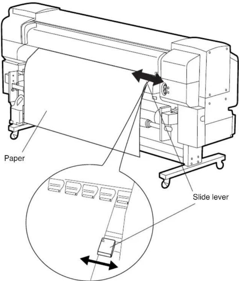 Paper Slide lever