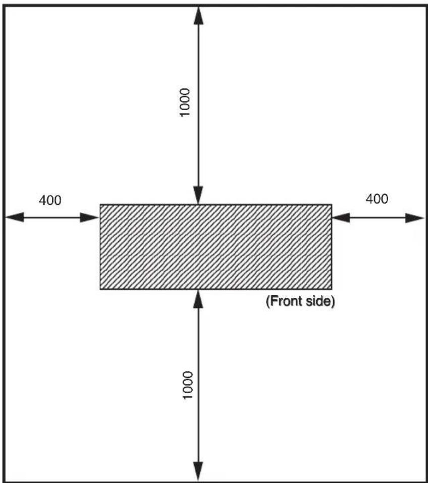 1000 400 400 (Front side) 1000