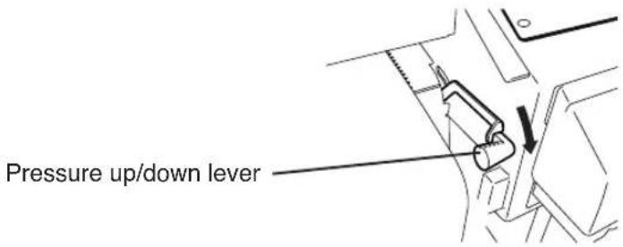 Pressure up/down lever
