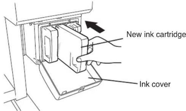 New ink cartridge Ink cover