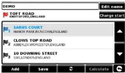 DEMO TOFT ROAD KNUTSFORD,ENGLAND Edit name Change start SARUS COURT MANOR PARK,RUNCORN,ENGLAND CLOWS TOP ROAD ABBERLEY,WORCESTEI,ENGLAND 10 DOWNING STREET SWILLONDON,ENGLAND Add Save Calculate