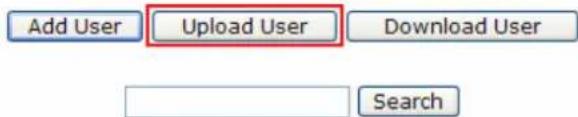 Add User Upload User Download User Search