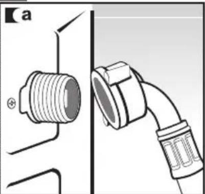 CDA CI830SI - The water supply hose is inside the drum: - 2