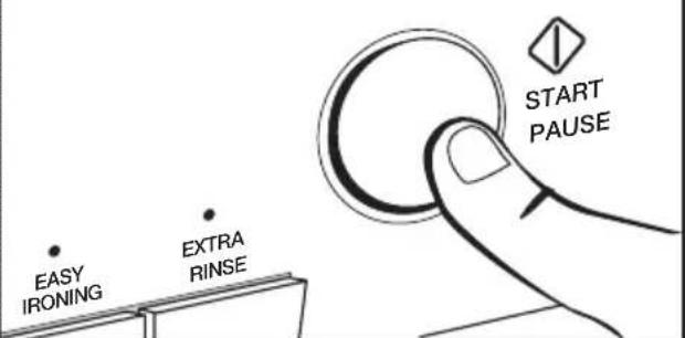 EASY IRONING EXTRA RINSE START PAUSE