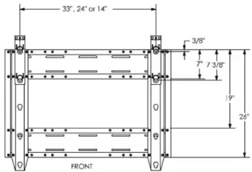 Chief PSH2000 - DIMENSIONS - 3