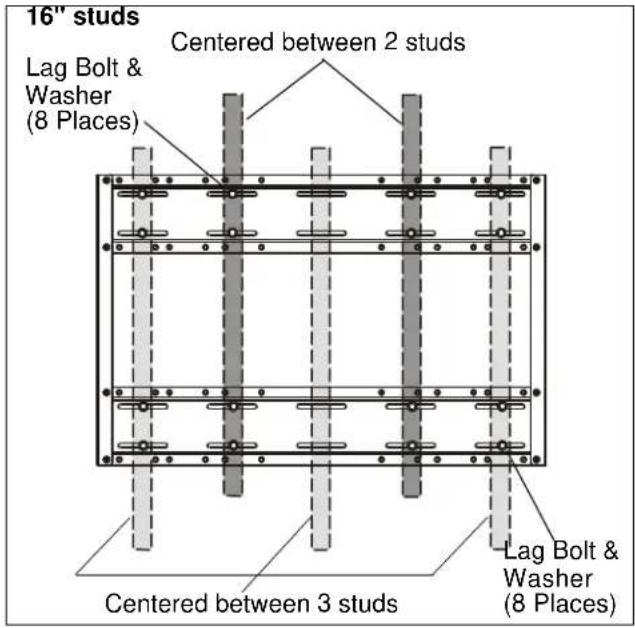 Chief PSH2000 - INSTALL MOUNT TO WALL - 2