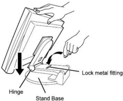 EIZO S2232WE-GY - 5-2 Folding the EZ-UP stand - 1