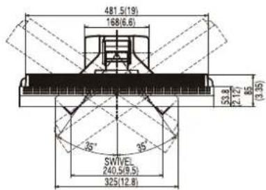 EIZO S2232WE-GY - S2232W/S2242W (Height adjustable stand) - 1