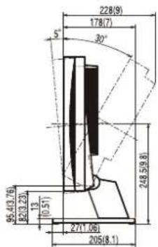 EIZO S2232WE-GY - S2232W/S2242W (Height adjustable stand) - 7