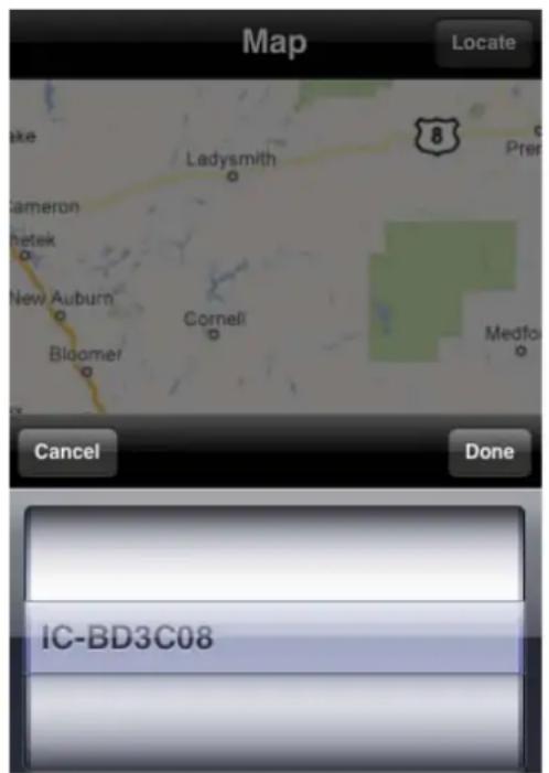 Map Locate Ladysmith 8 Prest Cameron New Auburn Bloomer Cornell Medfo Cancel Done IC-BD3C08