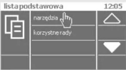 lista podstawowa 12:05 narzędzia korzystne rady
