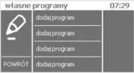 własne programy 07:29 dodajprogram dodajprogram dodajprogram POWRÓT dodajprogram