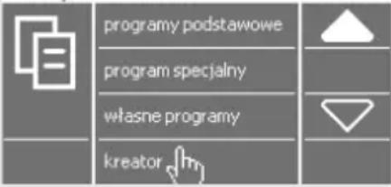 programy podstawowe program specjalny własne programy kreator