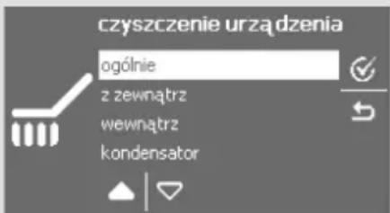czyszczenie urządzenia ogólnie z zewnątrz wewnątrz kondensator