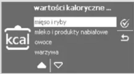 wartości kaloryczne ... mięso i ryby mleko i produkty nabiałowe owoce warzywa