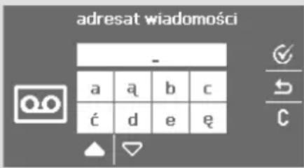 adresat wiadomości - a a b c ć d e ę ▲ ▽