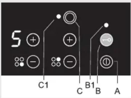 5 + - C1 + - B1 B A